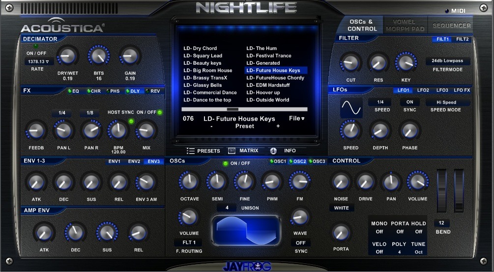 Acoustica Nightlife скриншот