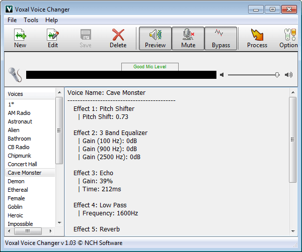 Voxal Voice Changer скриншот