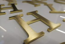 Вывески из латуни: маркетинговый ход