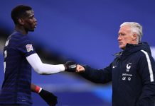 Наставник сборной Франции Дидье Дешам расстроен длительной дисквалификацией Поля Погба